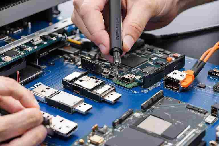 Reparación de Conectores USB en Ordenadores Gigabyte